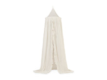Lade das Bild in den Galerie-Viewer, BALDACHIN BETTHIMMEL - VINTAGE - RUFFLE 245 CM / IVORY