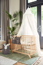 Lade das Bild in den Galerie-Viewer, BALDACHIN BETTHIMMEL - VINTAGE - RUFFLE 245 CM / IVORY