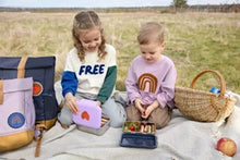 Lade das Bild in den Galerie-Viewer, Brotdose Kinder - Edelstahl Lunchbox, Little Gang, Blau Smile