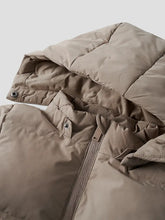 Lade das Bild in den Galerie-Viewer, KAPUZEN WATTIERTE JACKE - SILVER MILK Gr. 86 - 116
