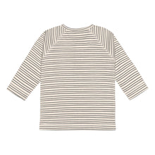 Lade das Bild in den Galerie-Viewer, LANGARMSHIRT GOTS - GR. 86/92 Cozy Colors, Striped grey anthracite