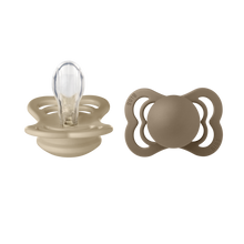 Lade das Bild in den Galerie-Viewer, BIBS "SUPREME" SCHNULLER - 2ER - PACK vanille/dark oak