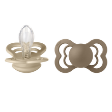 Lade das Bild in den Galerie-Viewer, BIBS "SUPREME" SCHNULLER - 2ER - PACK vanille/dark oak