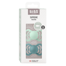 Lade das Bild in den Galerie-Viewer, BIBS "SUPREME" SCHNULLER - 2ER - PACK mint/island sea