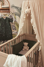 Lade das Bild in den Galerie-Viewer, BALDACHIN BETTHIMMEL - VINTAGE - RUFFLE 245 CM / NOUGAT
