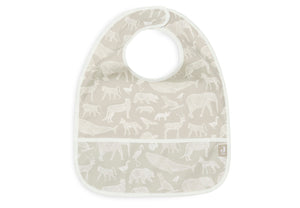LÄTZCHEN WASSERDICHT 2 ER SET - ANIMALS OLIVE GREEN