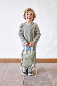 KINDERGARTENRUCKSACK - MINI SQUARE BACKPACK - HAPPY PRINTS - OLIV