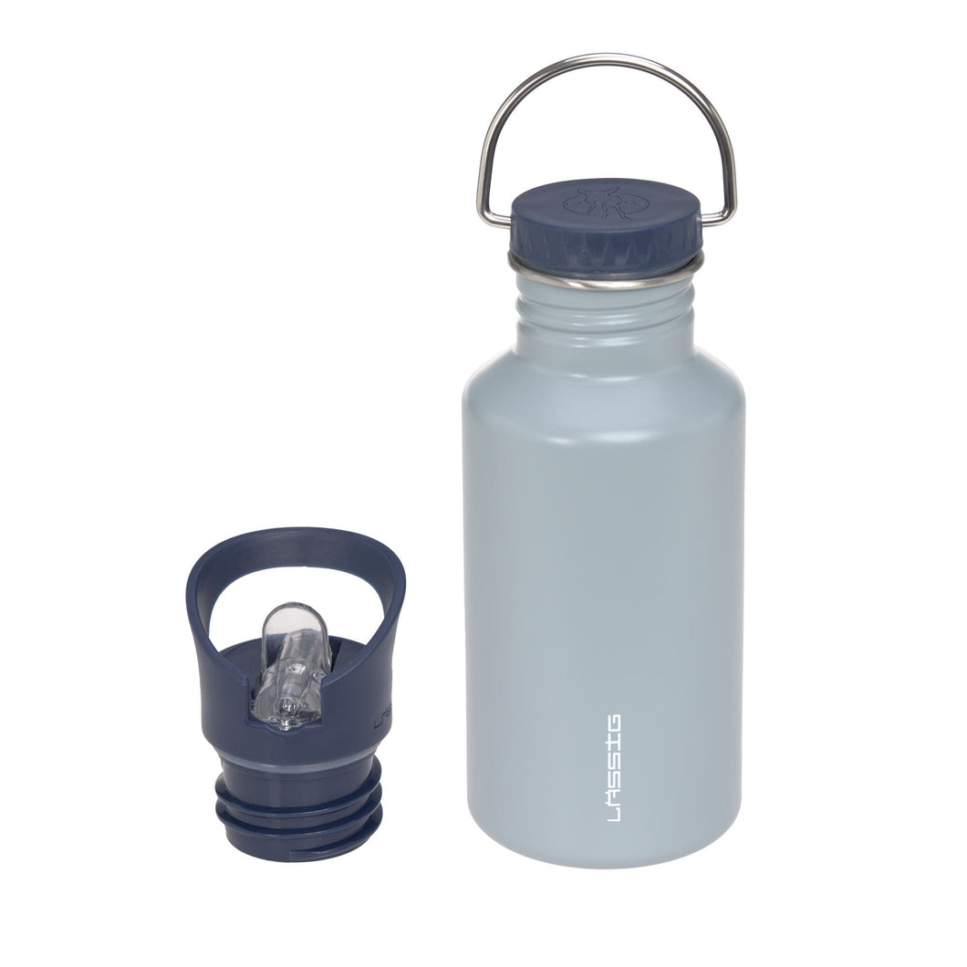 TRINKFLASCHE - EDELSTAHL - UNIQUE HELLBLAU