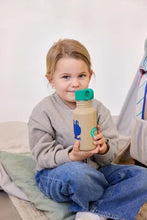 Lade das Bild in den Galerie-Viewer, EDELSTAHL KINDER TRINKFLASCHE 500 ML - HAPPY TRAILS / FROSCH
