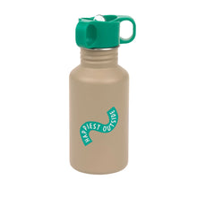 Lade das Bild in den Galerie-Viewer, EDELSTAHL KINDER TRINKFLASCHE 500 ML - HAPPY TRAILS / FROSCH
