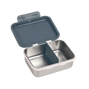 BROTBOX - EDELSTAHL - HAPPY PRINTS - BLAU
