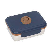 Lade das Bild in den Galerie-Viewer, Brotdose Kinder - Edelstahl Lunchbox, Little Gang, Blau Smile
