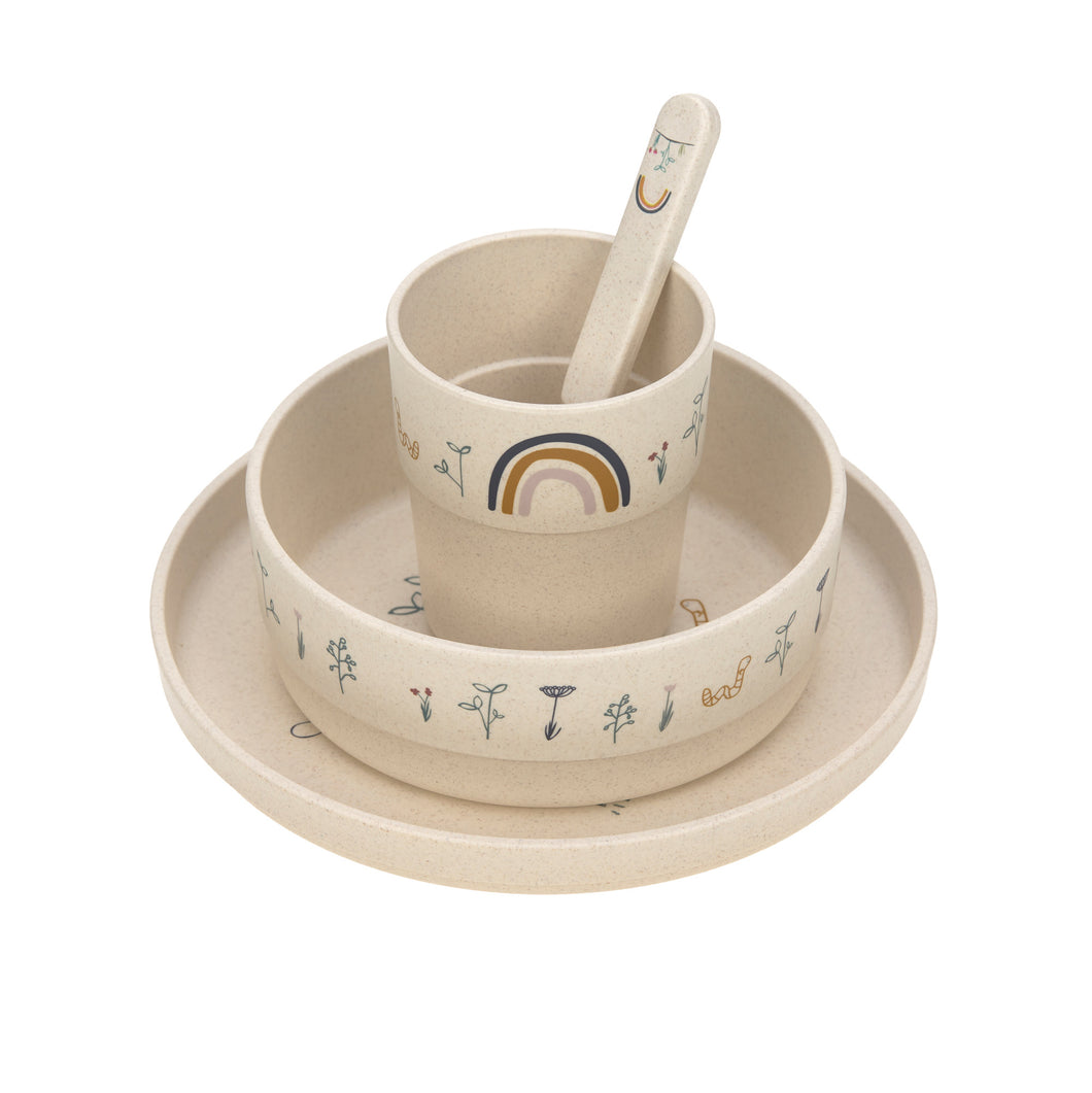 KINDERGESCHIRR SET- PP CELLULOSE - GARDEN EXPLORER