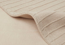 Lade das Bild in den Galerie-Viewer, DECKE WIEGE 75X100 CM PURE KNIT NOUGAT VELVET GOTS
