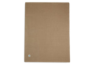 DECKE WIEGE 75X100 CM PURE KNIT BISCUIT/VELVET GOTS