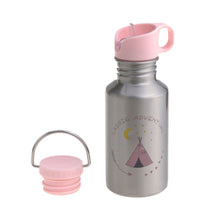 Lade das Bild in den Galerie-Viewer, EDELSTAHL KINDER TRINKFLASCHE 500ML - ADVENTURE TIPI
