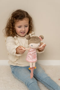 KUSCHELPUPPE ROSA - 35 CM