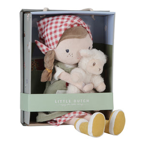 KUSCHELPUPPE ROSA MIT SCHAF 35 CM - LITTLE FARM
