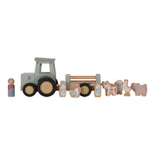 Lade das Bild in den Galerie-Viewer, TRAKTOR MIT ANHÄNGER - LITTLE FARM
