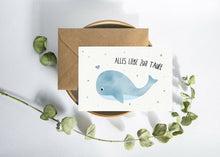 Lade das Bild in den Galerie-Viewer, TAUFKARTE - WAL "ALLES LIEBE ZUR TAUFE"
