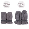 WOLLFLEECE HANDSCHUHE - GRAU / GR I (80/86)