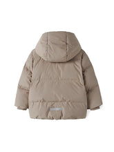 Lade das Bild in den Galerie-Viewer, KAPUZEN WATTIERTE JACKE - SILVER MILK Gr. 86 - 116
