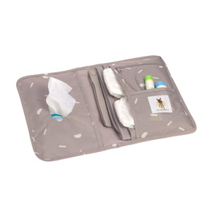 WINDELTASCHE - CHANGING POUCH BLOCKS TAUPE