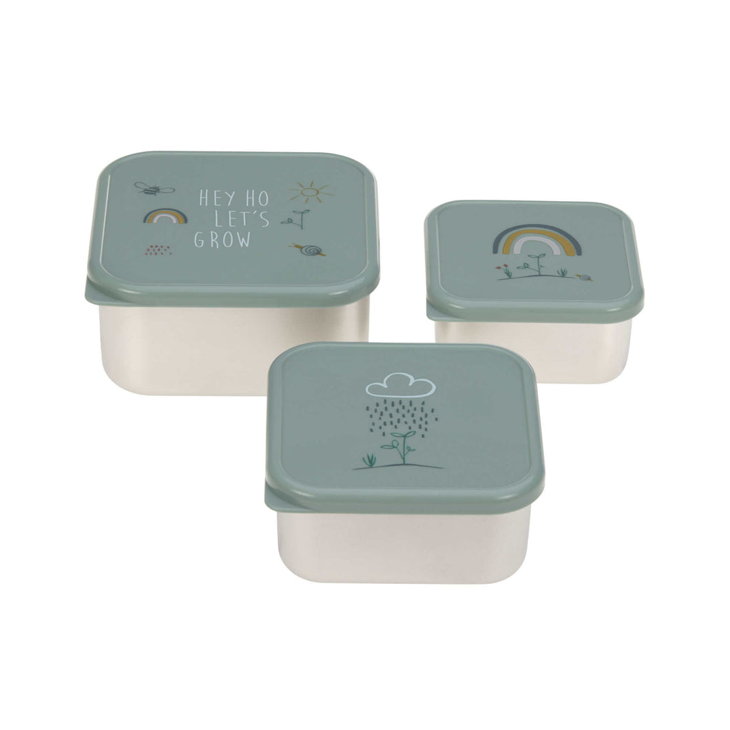 SNACKBOX - EDELSTAHL (3ER SET) GARDEN EXPLORER