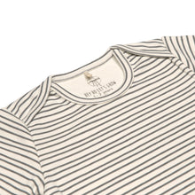 Lade das Bild in den Galerie-Viewer, LANGARMBODY GOTS - GR. 86/92  Striped grey anthracite
