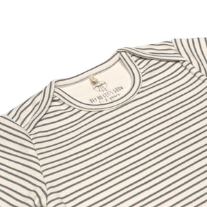 LANGARMBODY GOTS - GR. 86/92  Striped grey anthracite