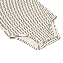 Lade das Bild in den Galerie-Viewer, LANGARMBODY GOTS - GR. 86/92  Striped grey anthracite
