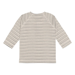 LANGARMSHIRT GOTS - GR. 86/92 Cozy Colors, Striped grey anthracite