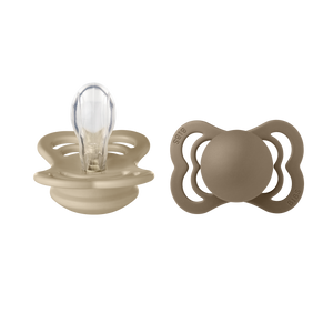 BIBS "SUPREME" SCHNULLER - 2ER - PACK vanille/dark oak
