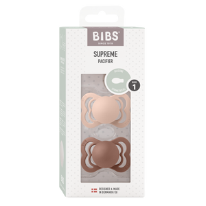 BIBS "SUPREME" SCHNULLER - 2ER - PACK woodstock/blush
