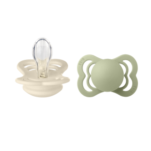 BIBS "SUPREME" SCHNULLER - 2ER - PACK ivory/sage