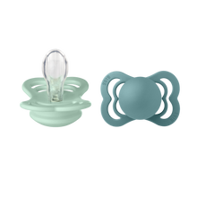 Lade das Bild in den Galerie-Viewer, BIBS &quot;SUPREME&quot; SCHNULLER - 2ER - PACK mint/island sea
