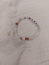 Lade das Bild in den Galerie-Viewer, MAMA - ARMBAND - WEISS ROST
