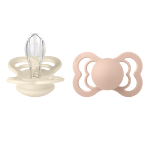 BIBS "SUPREME" SCHNULLER - 2ER PACK ivory/blush
