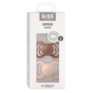 BIBS "SUPREME" SCHNULLER - 2ER - PACK woodstock/blush