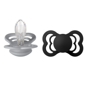 BIBS "SUPREME" SCHNULLER - 2ER PACK cloud/schwarz