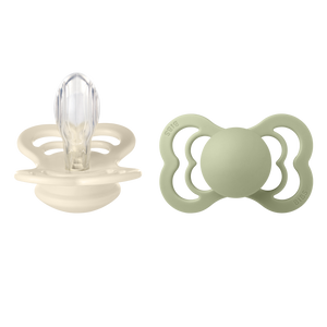 BIBS "SUPREME" SCHNULLER - 2ER - PACK ivory/sage