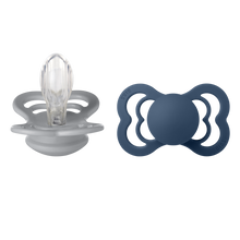 Lade das Bild in den Galerie-Viewer, BIBS &quot;SUPREME&quot; SCHNULLER - 2ER-PACK cloud/steel blue
