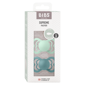 BIBS "SUPREME" SCHNULLER - 2ER - PACK mint/island sea