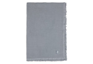 DECKE MUSLIN 75x100 CM - GRAU
