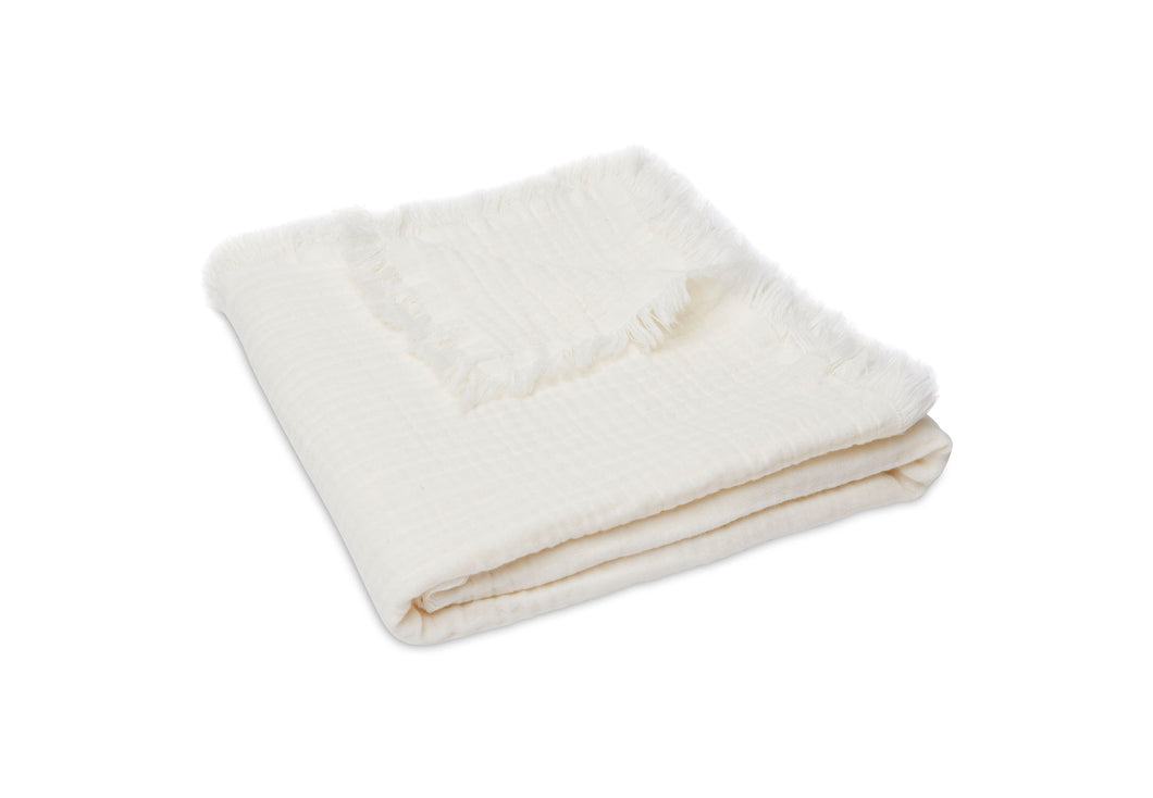 DECKE MUSLIN 75X100 CM - IVORY