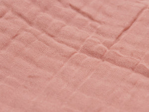 DECKE WRINKLED COTTON 75X100 CM - ROSEWOOD