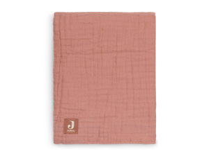 DECKE WRINKLED COTTON 75X100 CM - ROSEWOOD