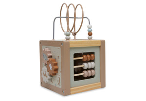 HOLZ-AKTIVITÄTENWÜRFEL MOTORIK - HOLZ 15x15x15 CM FARM