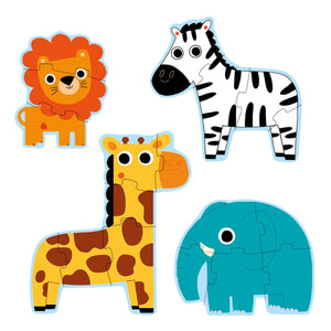PUZZLE - DSCHUNGEL - 3, 4, 5, 6 TEILE