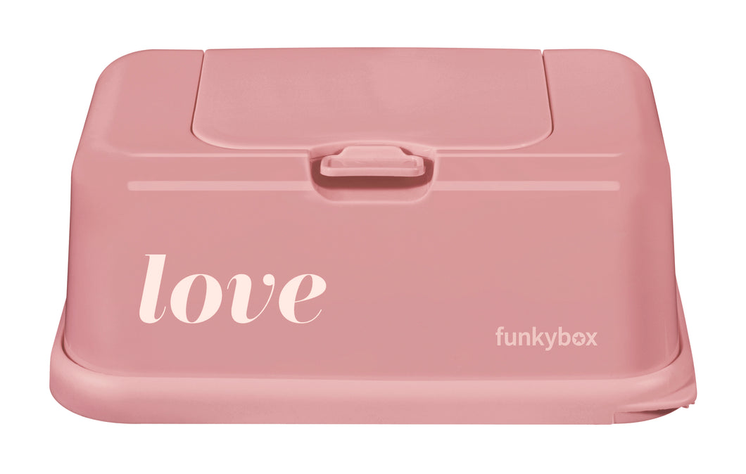 FEUCHTTÜCHERBOX - ROSA LOVE